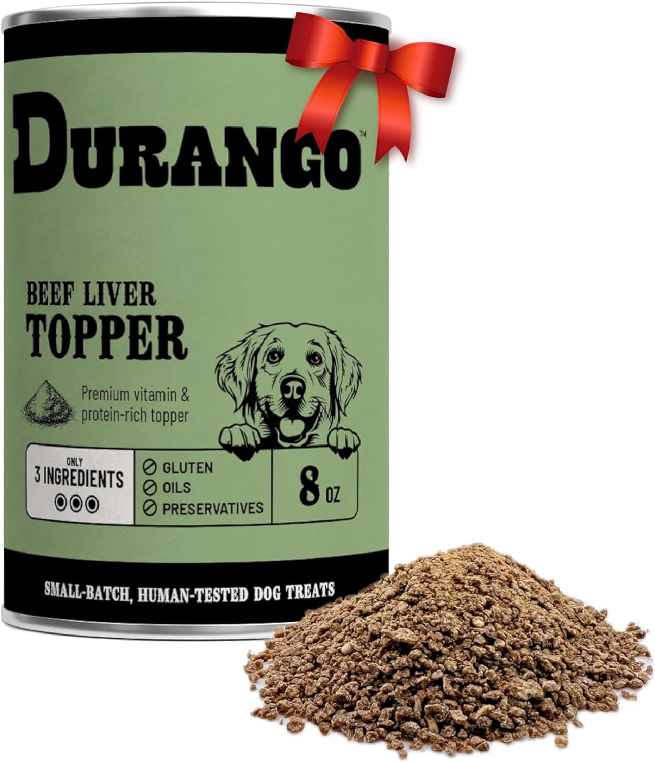 Durango High-Protein Dog Food Topper - Rich Beef Liver Meal Enhancer, 60 Servings